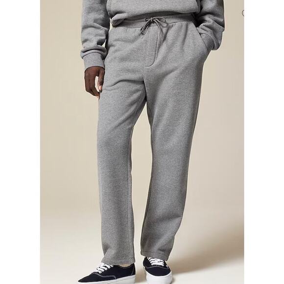 J. Crew Summit 11 oz. soft-knit fleece sweatpant heather flannel XL - Picture 1 of 5